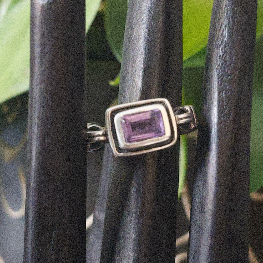 Retired Silpada Misty Morning Ring | Amethyst | R1158 | Sz 7